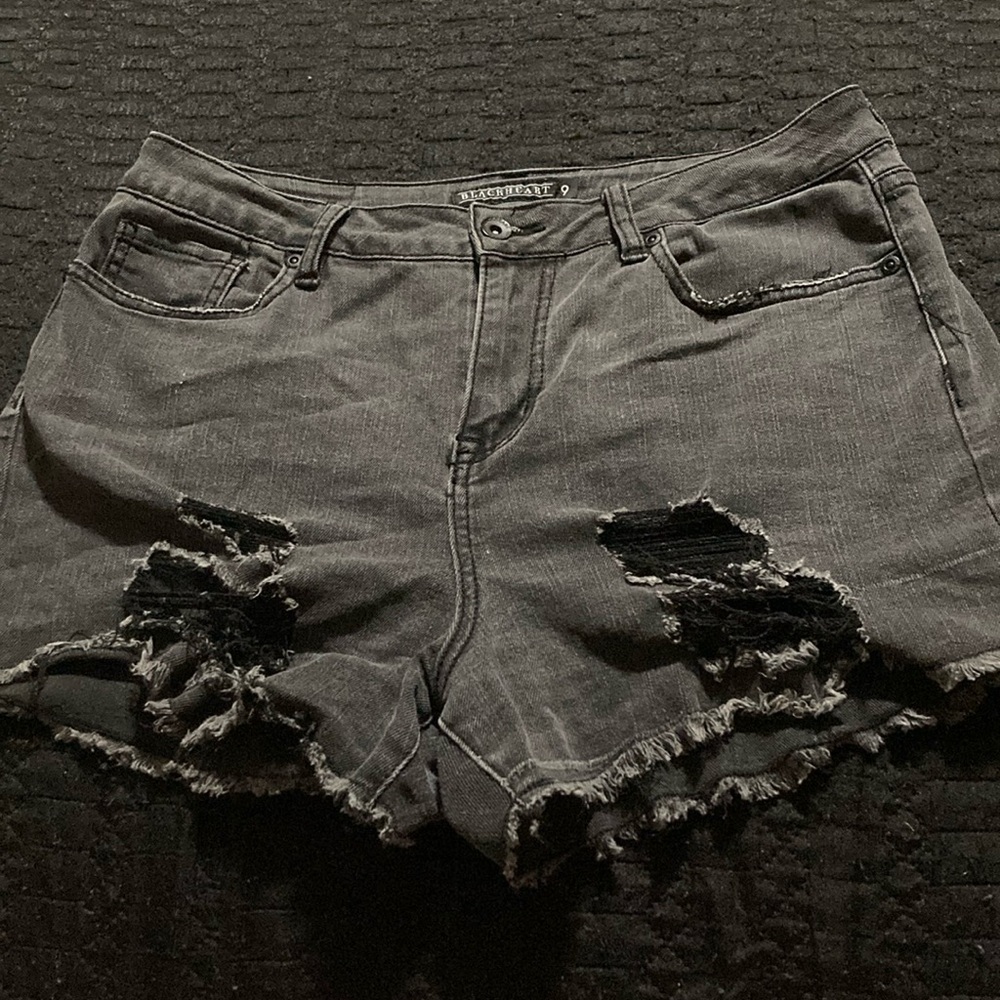 Black Heart Shorts | Hot Topic Shorts | Hot Topic | Black Shorts | Jean Shorts